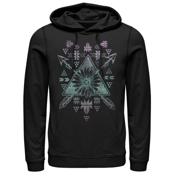 Men_s Lost Gods Arrow Tribal Print Pull Over Hoodie