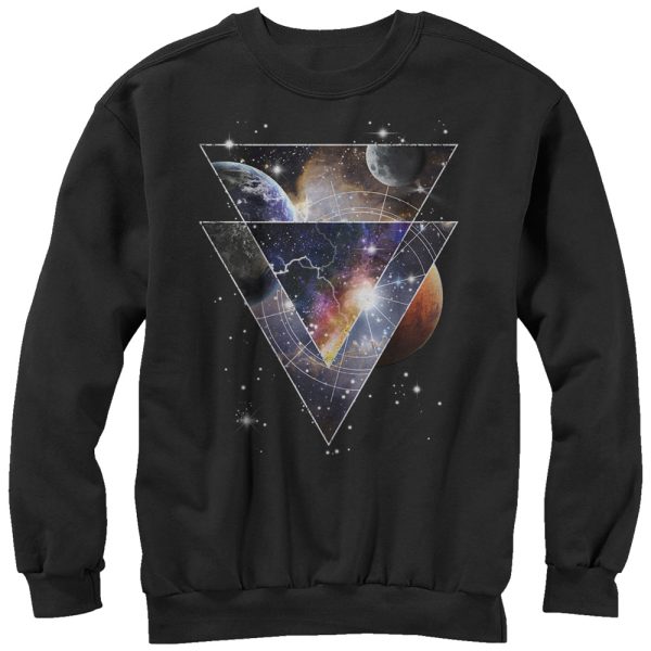 Men_s Lost Gods Astro Space Triangles Sweatshirt