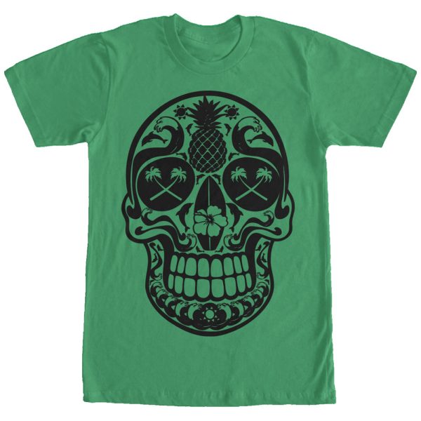 Men_s Lost Gods Beach Skull T-Shirt