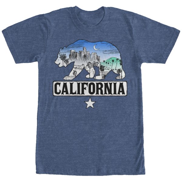 Men_s Lost Gods California Flag Bear City T-Shirt