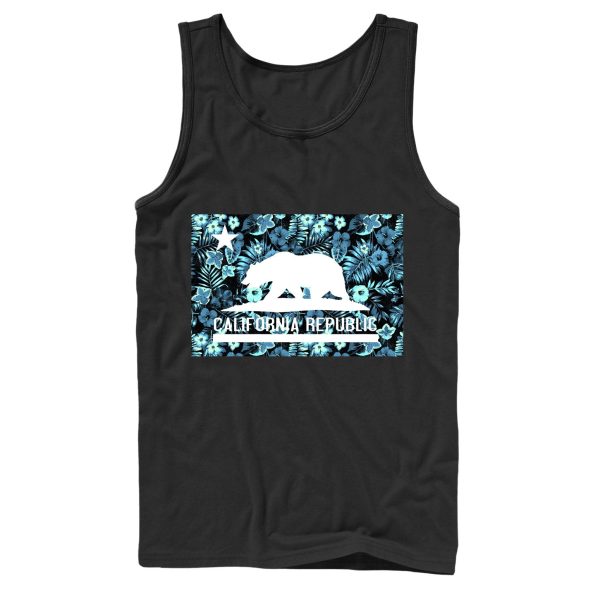 Men_s Lost Gods California Floral Bear Tank Top