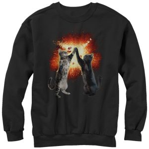 Men_s Lost Gods Cat High Five Explosion Sweatshirt