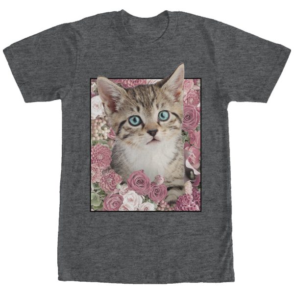 Men_s Lost Gods Cat Roses T-Shirt