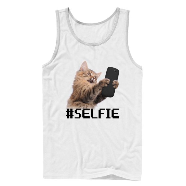 Men_s Lost Gods Cat Selfie Tank Top