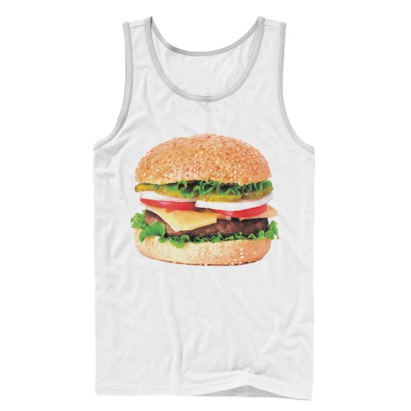 Men_s Lost Gods Cheeseburger Love Tank Top