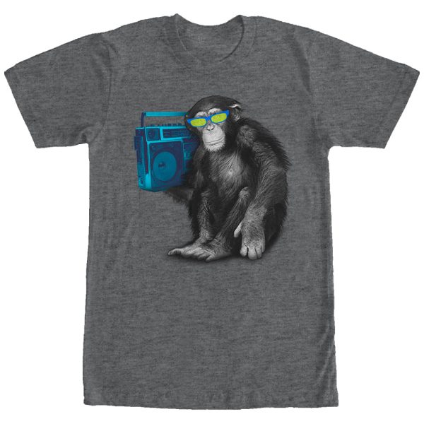 Men_s Lost Gods Chimpanzee Boombox T-Shirt