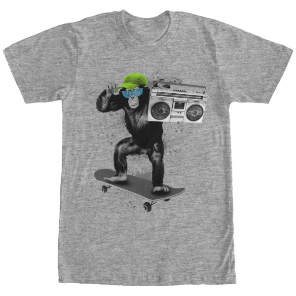 Men_s Lost Gods Chimpanzee Hat Boombox T-Shirt