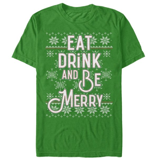 Men_s Lost Gods Christmas Eat, Drink, Be Merry T-Shirt