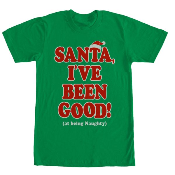 Men_s Lost Gods Christmas Good at Being Naughty T-Shirt