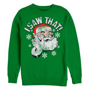 Men_s Lost Gods Christmas Santa Saw That Sweatshirt
