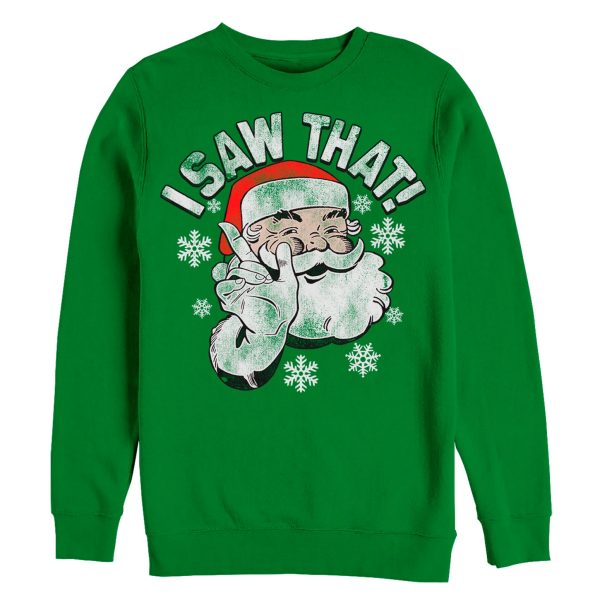 Men_s Lost Gods Christmas Santa Saw That Sweatshirt