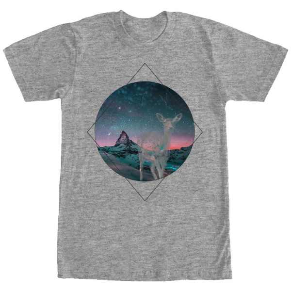 Men_s Lost Gods Constellation Deer T-Shirt