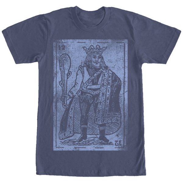 Men_s Lost Gods Distressed King Card T-Shirt