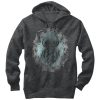 Men_s Lost Gods Distressed Owl Wreath Pull Over Hoodie