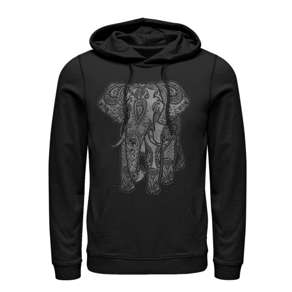 Men_s Lost Gods Elephant Print Pull Over Hoodie