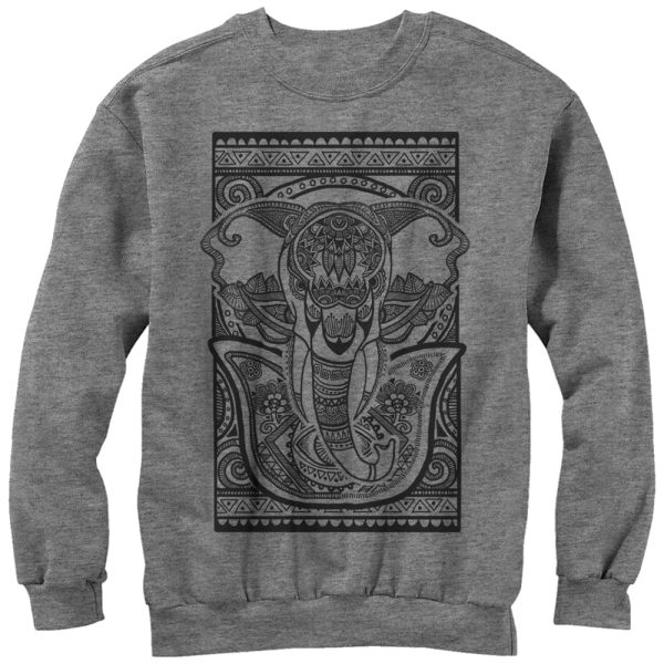 Men_s Lost Gods Elephant Tribal Print Sweatshirt