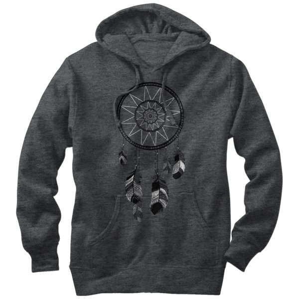 Men_s Lost Gods Feather Dream Catcher Pull Over Hoodie