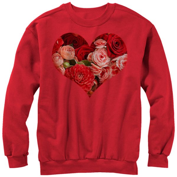 Men_s Lost Gods Floral Print Heart Sweatshirt