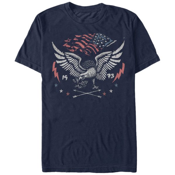 Men_s Lost Gods Fourth of July American Flag Eagle 1973 T-Shirt