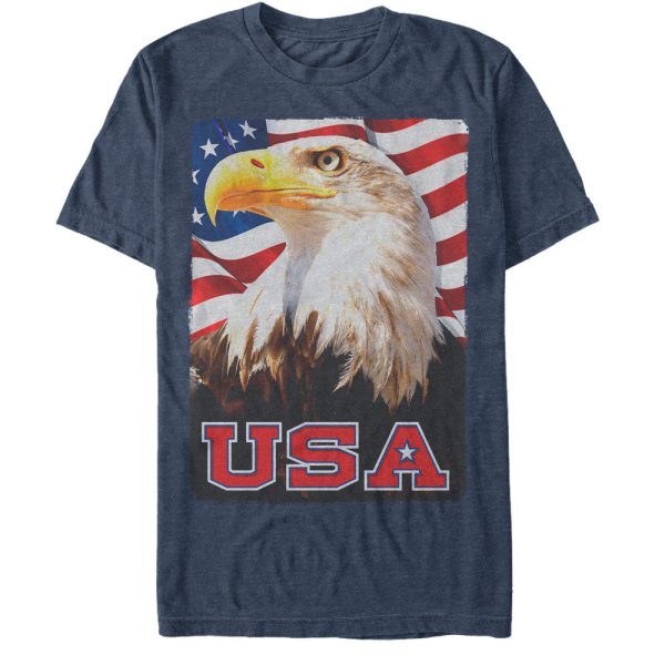 Men_s Lost Gods Fourth of July American Flag Eagle Portrait T-Shirt