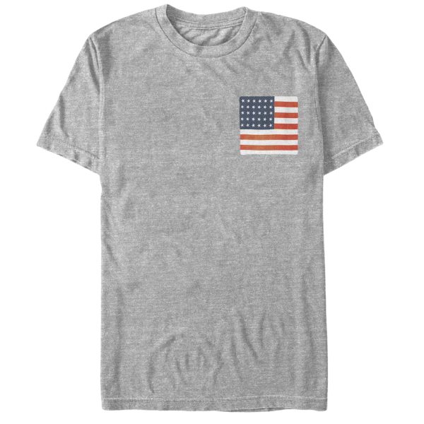 Men_s Lost Gods Fourth of July American Flag Square T-Shirt