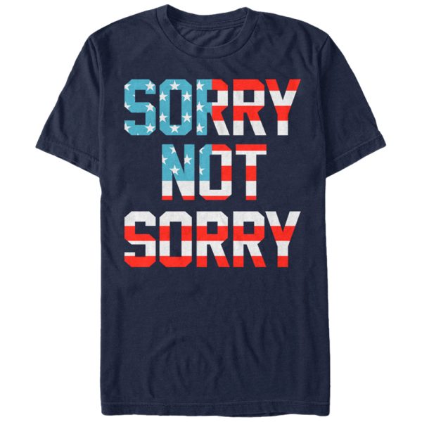 Men_s Lost Gods Fourth of July American Sorry Not Sorry T-Shirt