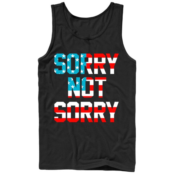 Men_s Lost Gods Fourth of July American Sorry Not Sorry Tank Top