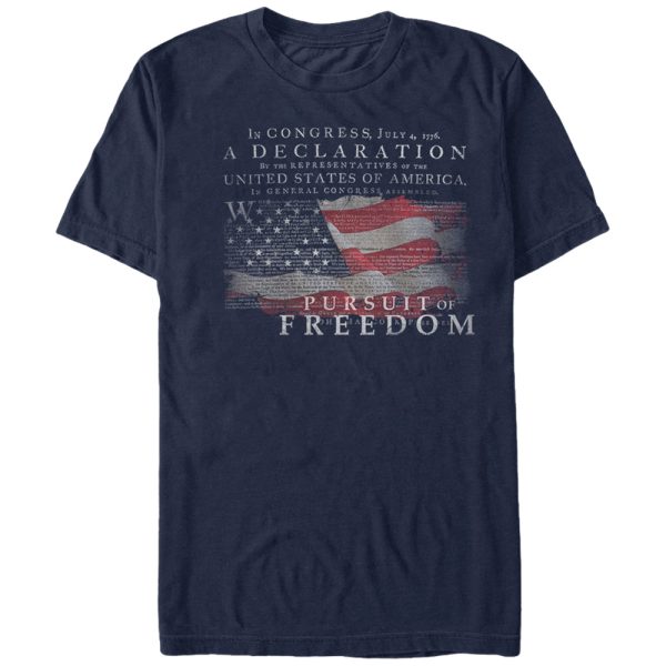 Men_s Lost Gods Fourth of July Declaration of Independence T-Shirt