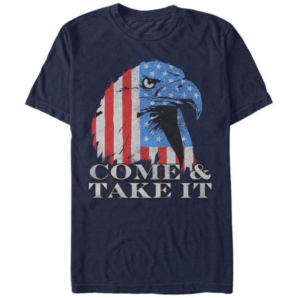 Men_s Lost Gods Fourth of July Eagle Come and Take It T-Shirt