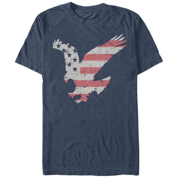 Men_s Lost Gods Fourth of July Flying Eagle American Stripe T-Shirt