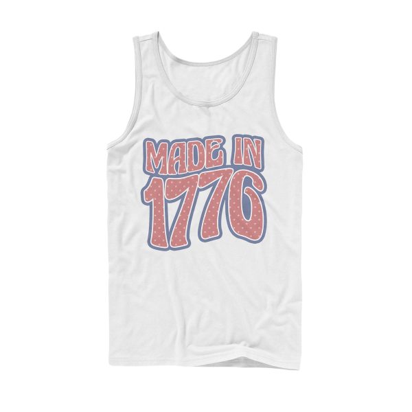 Men_s Lost Gods Fourth of July Made in 1776 Tank Top