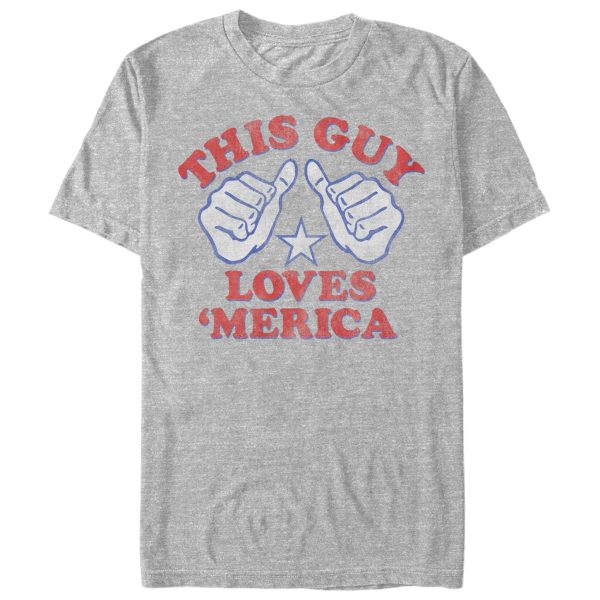 Men_s Lost Gods Fourth of July This Guy Loves America T-Shirt