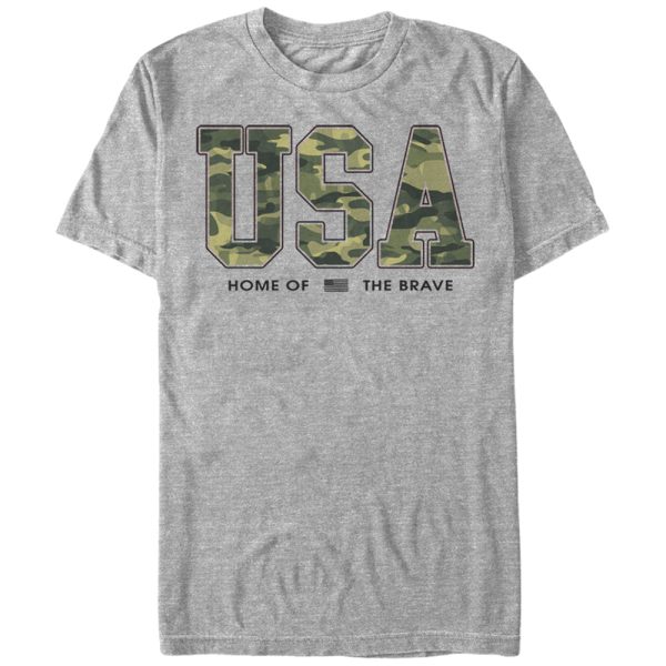 Men_s Lost Gods Fourth of July USA Camo Home of the Brave T-Shirt