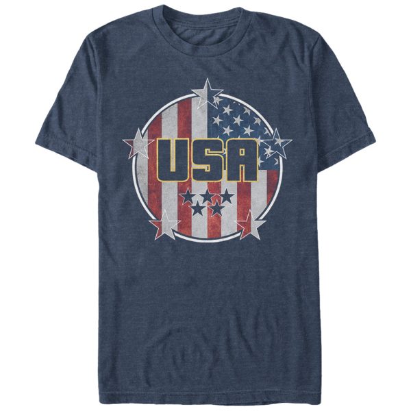 Men_s Lost Gods Fourth of July USA Flag Circle T-Shirt