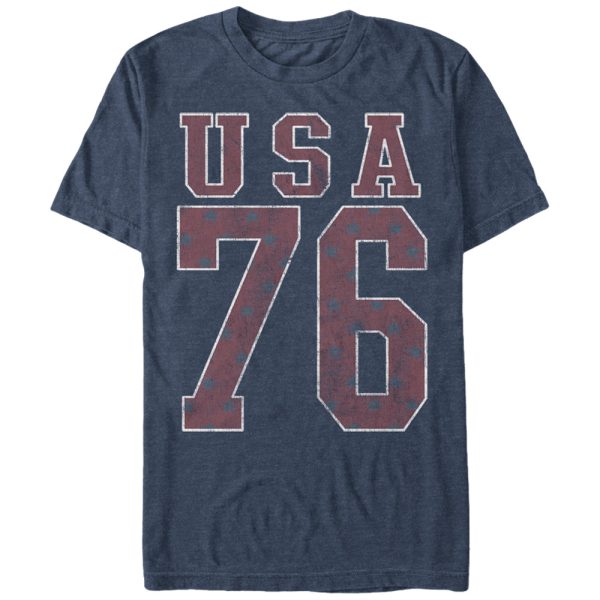 Men_s Lost Gods Fourth of July USA Number 76 T-Shirt