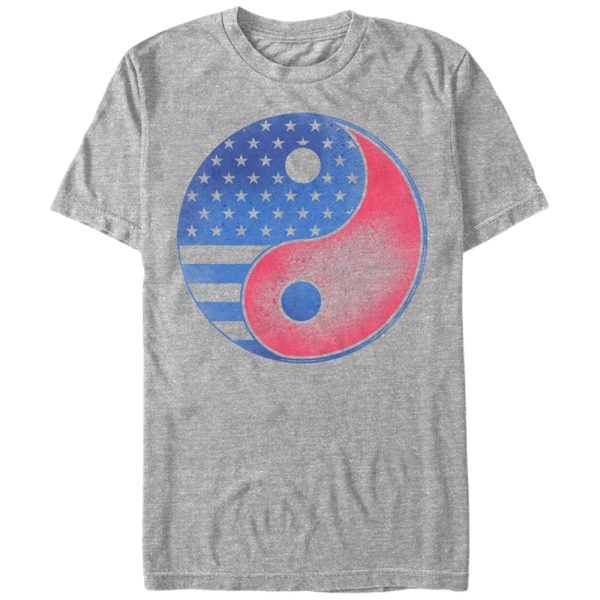 Men_s Lost Gods Fourth of July Yin Yang American Flag T-Shirt