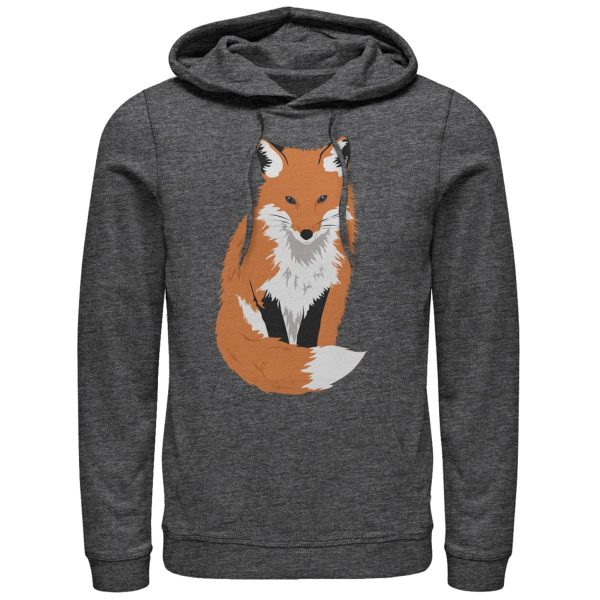 Men_s Lost Gods Furry Fox Pull Over Hoodie