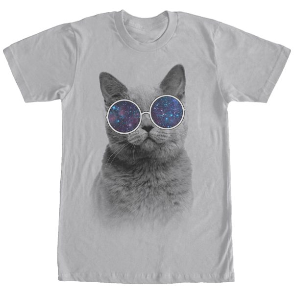 Men_s Lost Gods Galaxy Goggles Cat T-Shirt