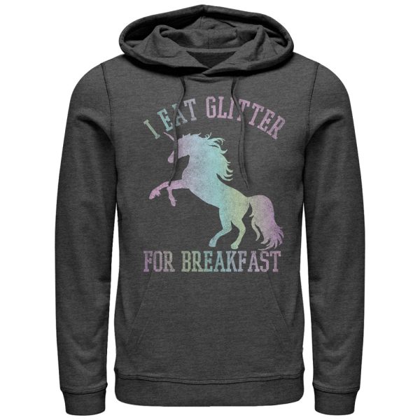 Men_s Lost Gods Glitter Breakfast Unicorn Pull Over Hoodie