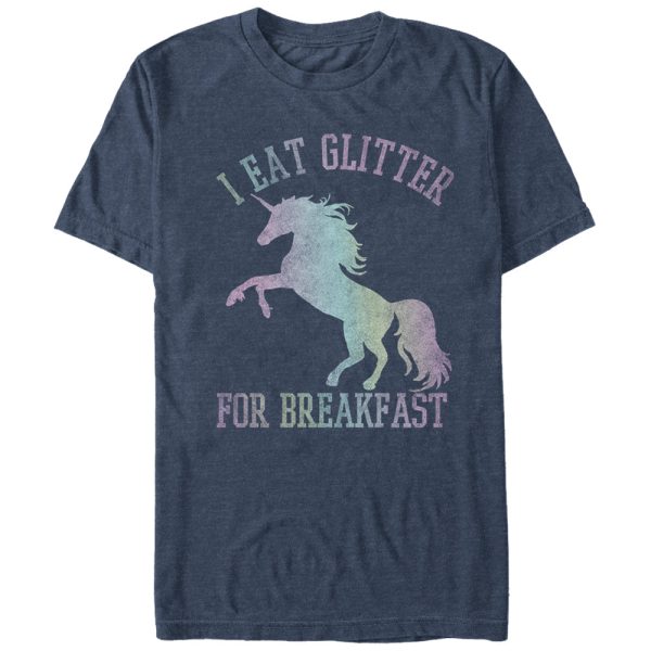 Men_s Lost Gods Glitter Breakfast Unicorn T-Shirt