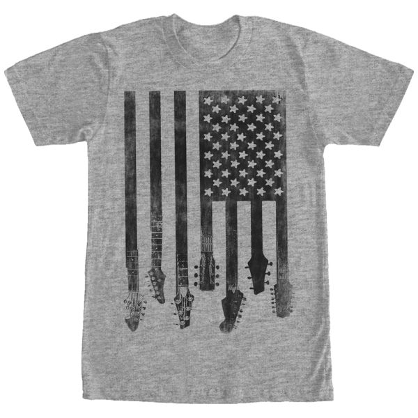 Men_s Lost Gods Guitar American Flag T-Shirt