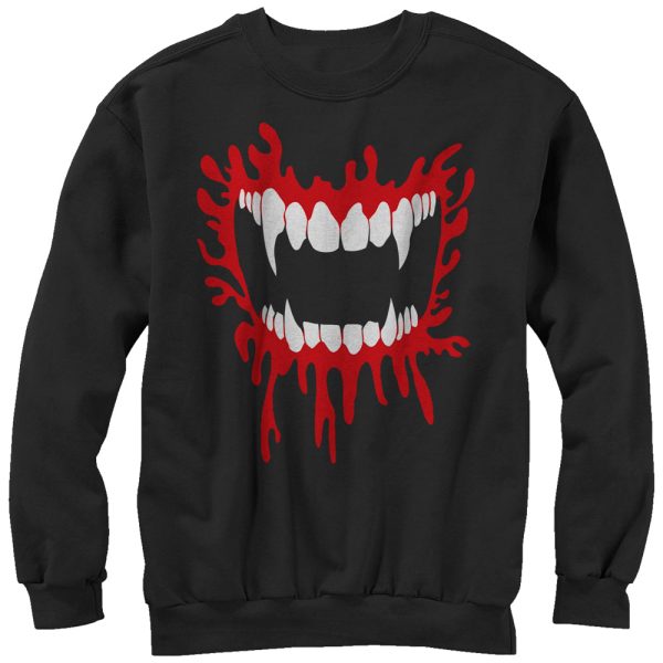 Men_s Lost Gods Halloween Vampire Fangs Sweatshirt