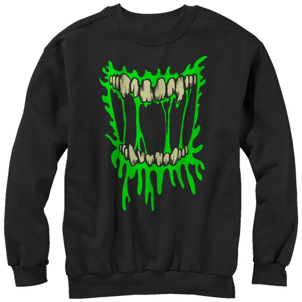 Men_s Lost Gods Halloween Zombie Smile Sweatshirt