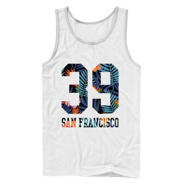 Men_s Lost Gods Hawaiian Print San Francisco 39 Tank Top