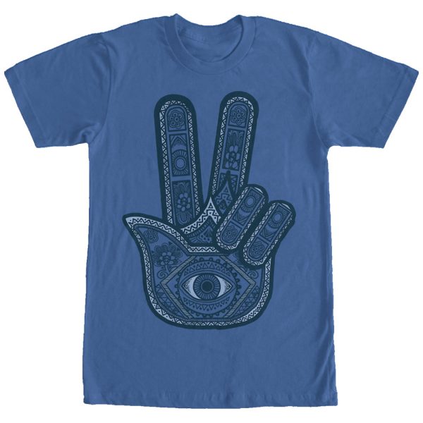 Men_s Lost Gods Henna Peace Print T-Shirt