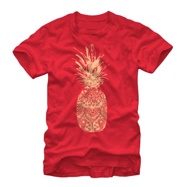 Men_s Lost Gods Henna Print Pineapple T-Shirt