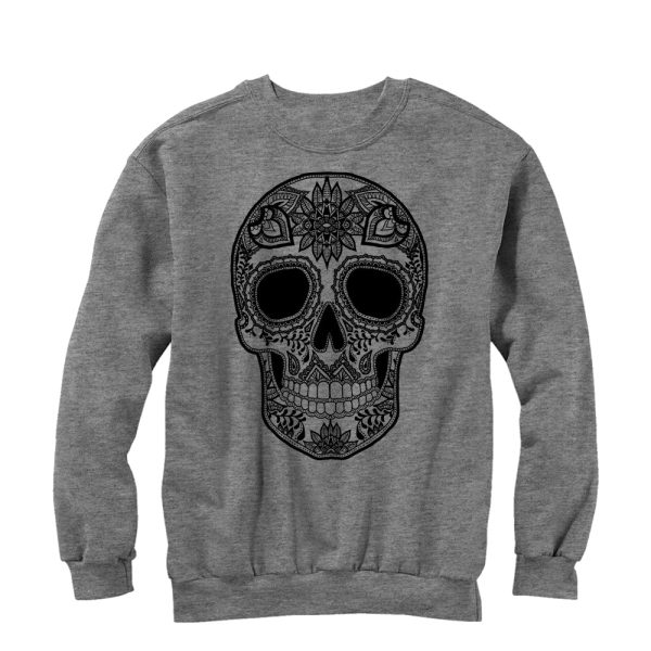 Men_s Lost Gods Henna Print Skull Sweatshirt