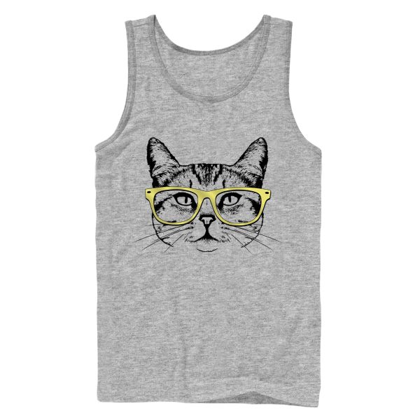 Men_s Lost Gods Hipster Kitty Tank Top