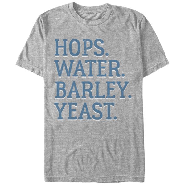 Men_s Lost Gods Hops Water Barley Yeast Beer T-Shirt