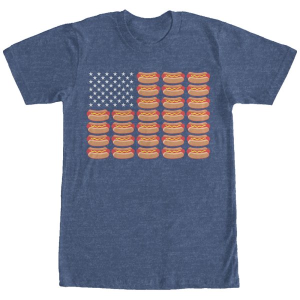 Men_s Lost Gods Hot Dog American Flag T-Shirt